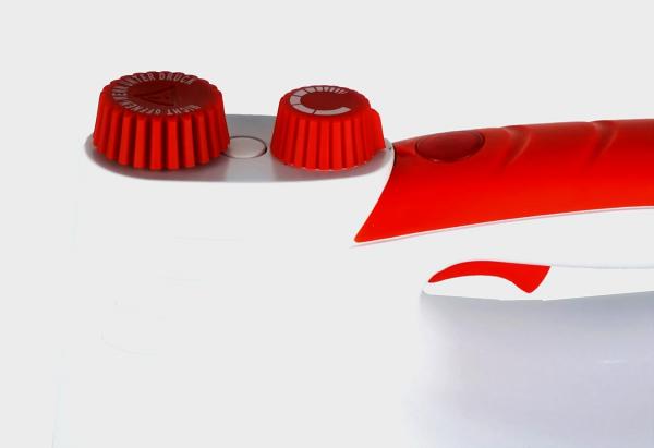 Rotel Professional Extra Dampfbügeleisen mit Edelstahlsohle rot